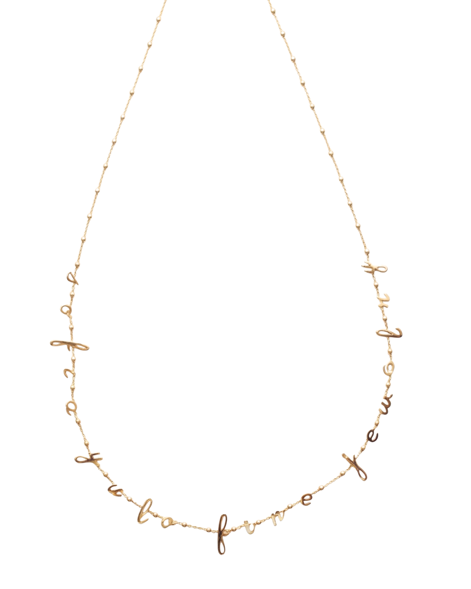 Meie Script Necklace