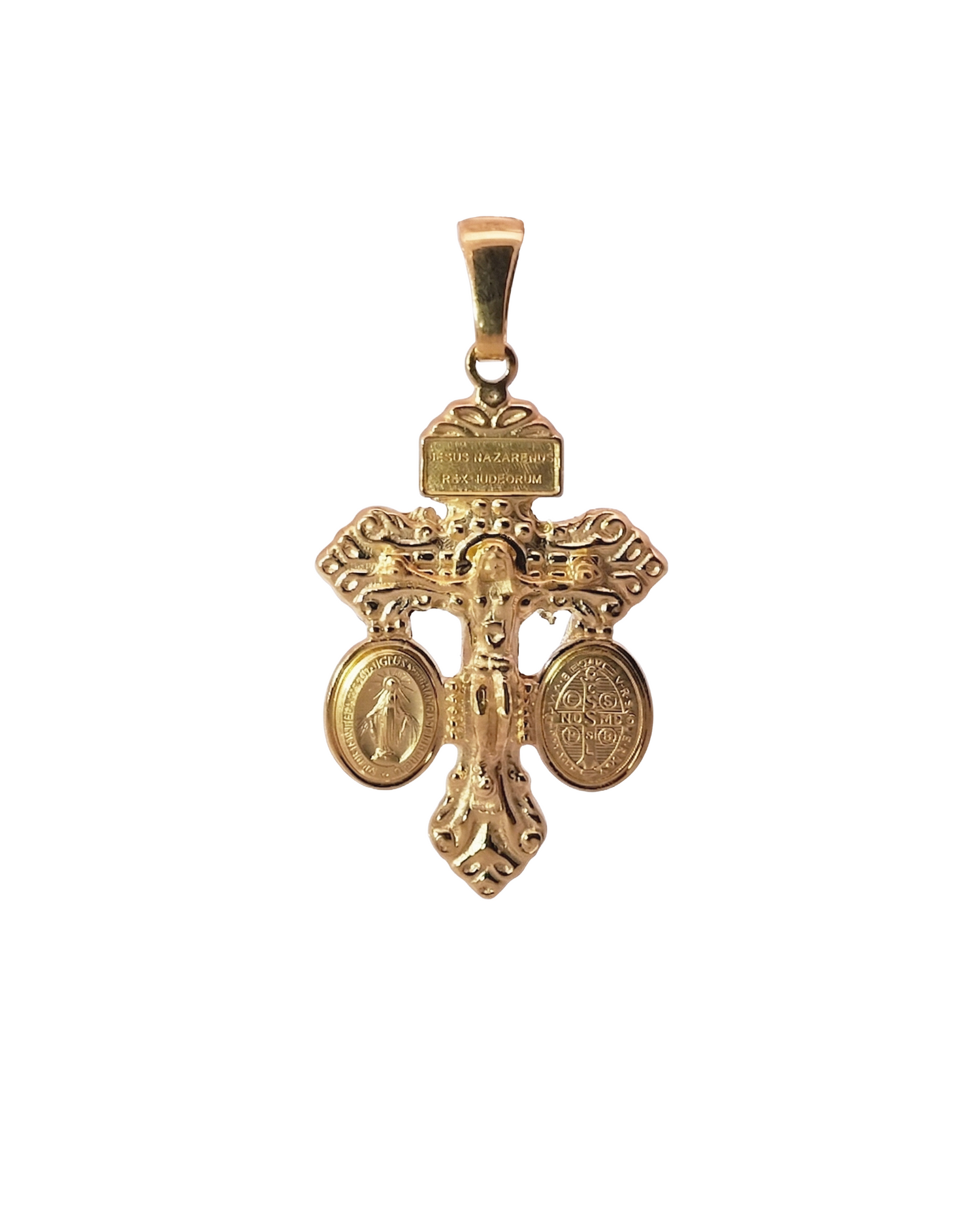 Crucifix with Devotional Medals