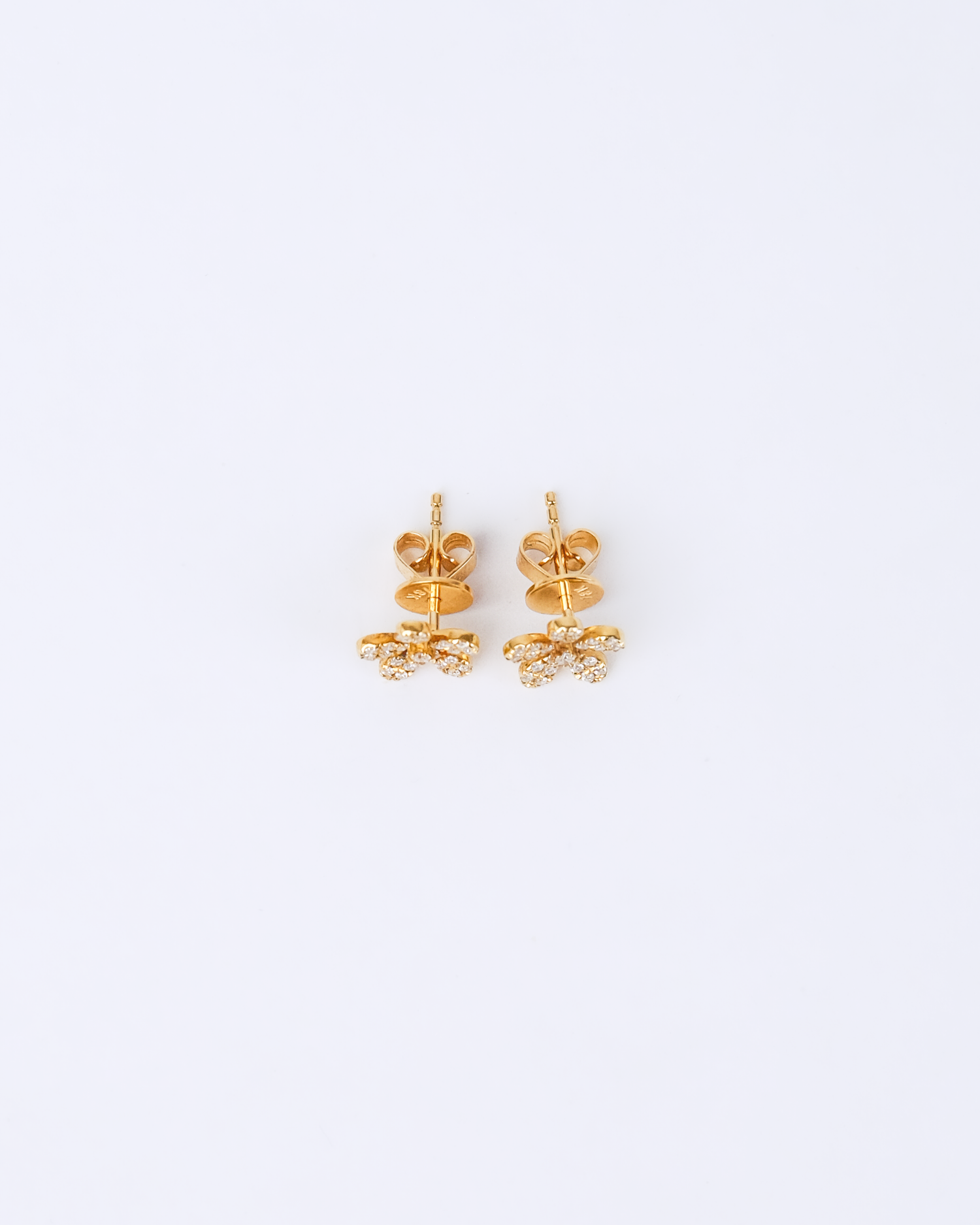 Mini Pave Flower Studs