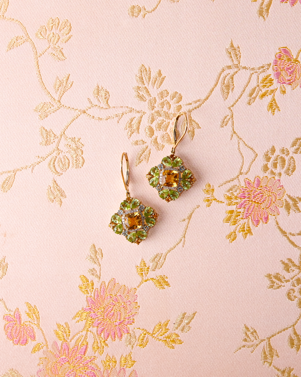 Citrine & Peridot Earring