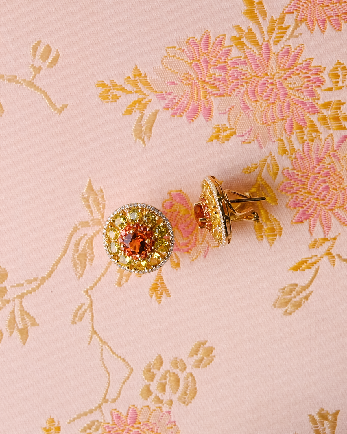 Red Citrine Cranberry Earring