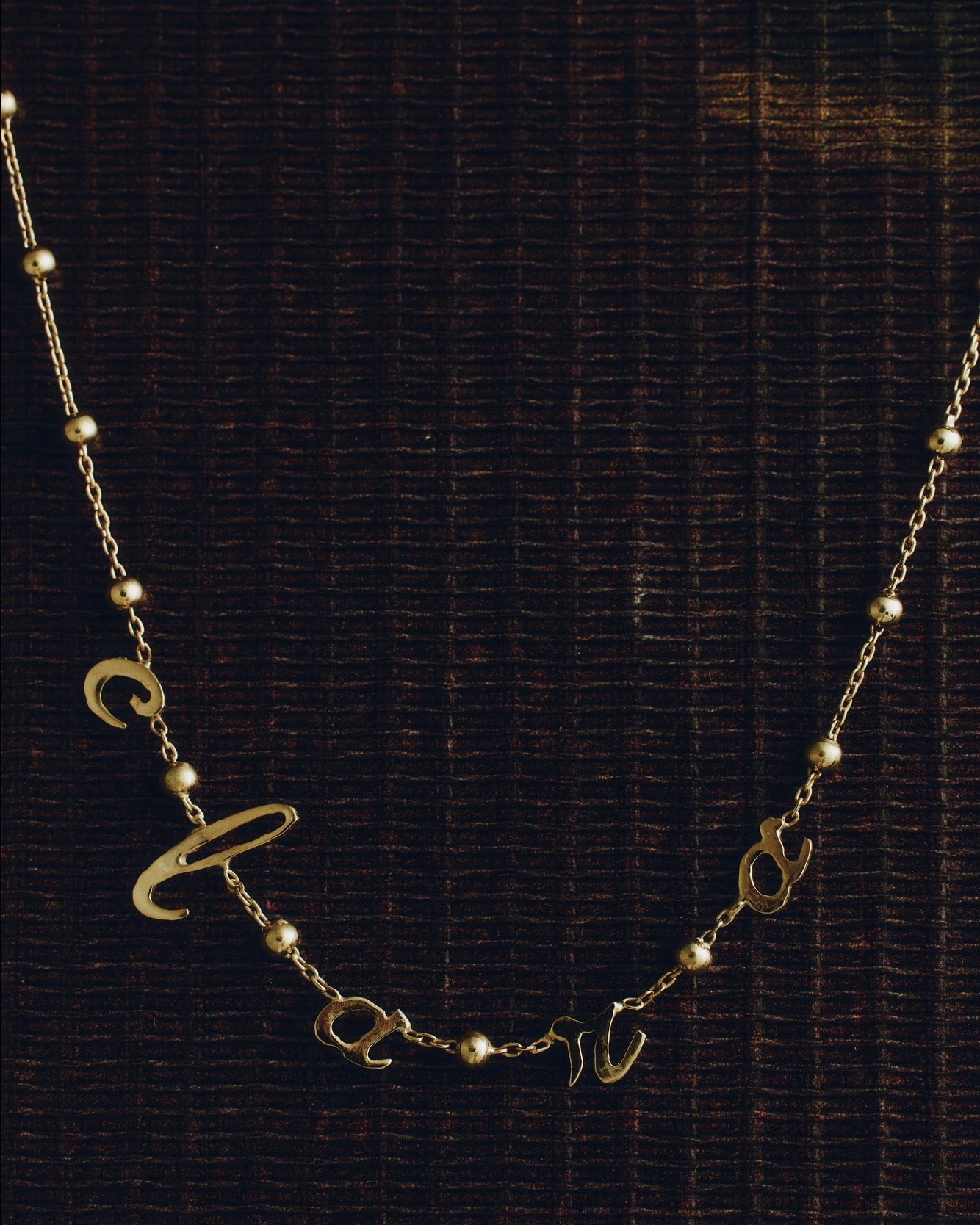 Meie Script Necklace