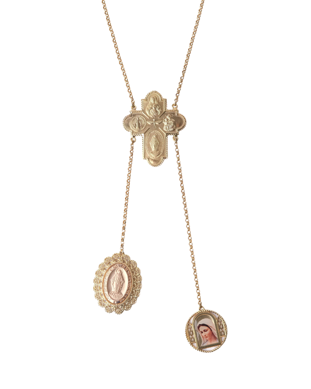 Tri-Medal Necklace XL
