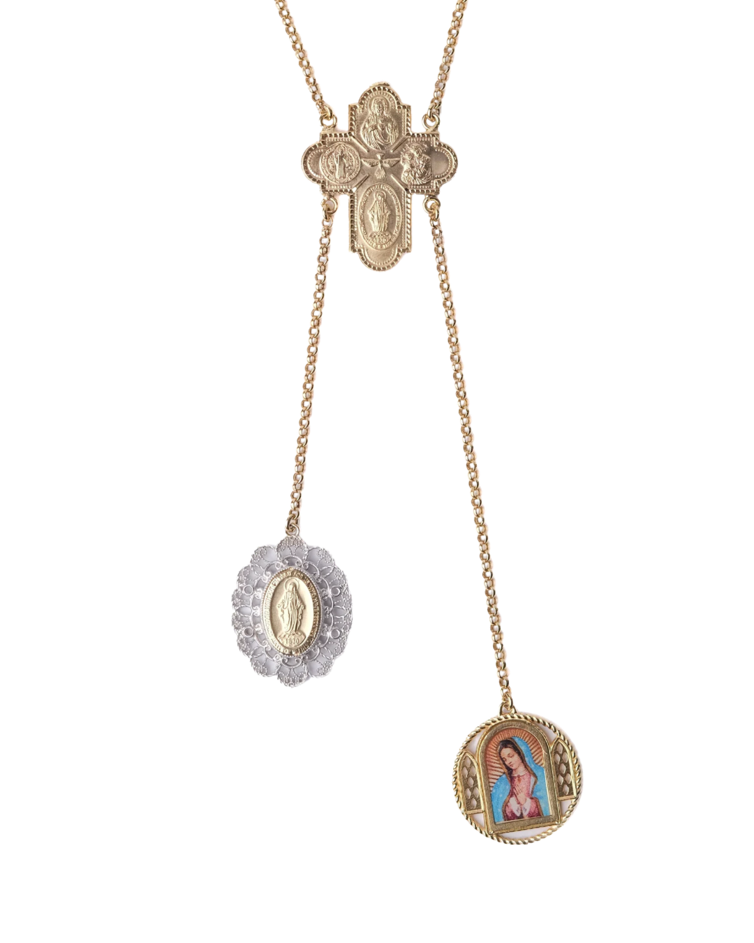 Tri-Medal Necklace