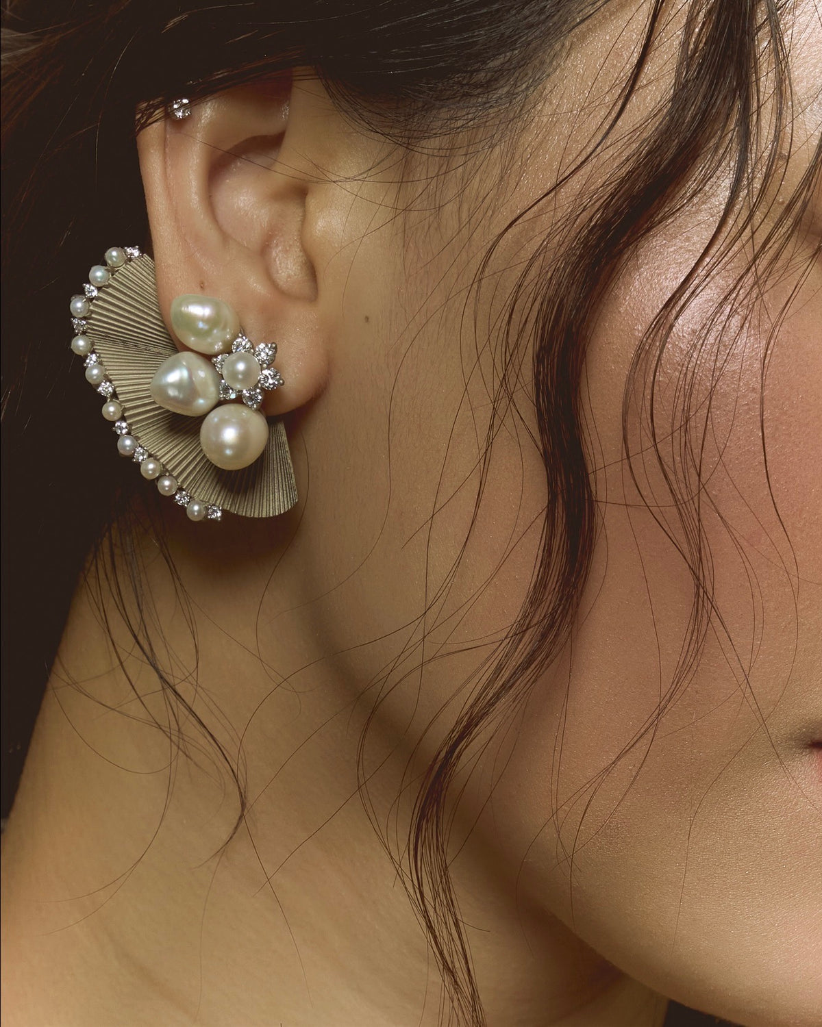 Bespoke Pleat Earrings