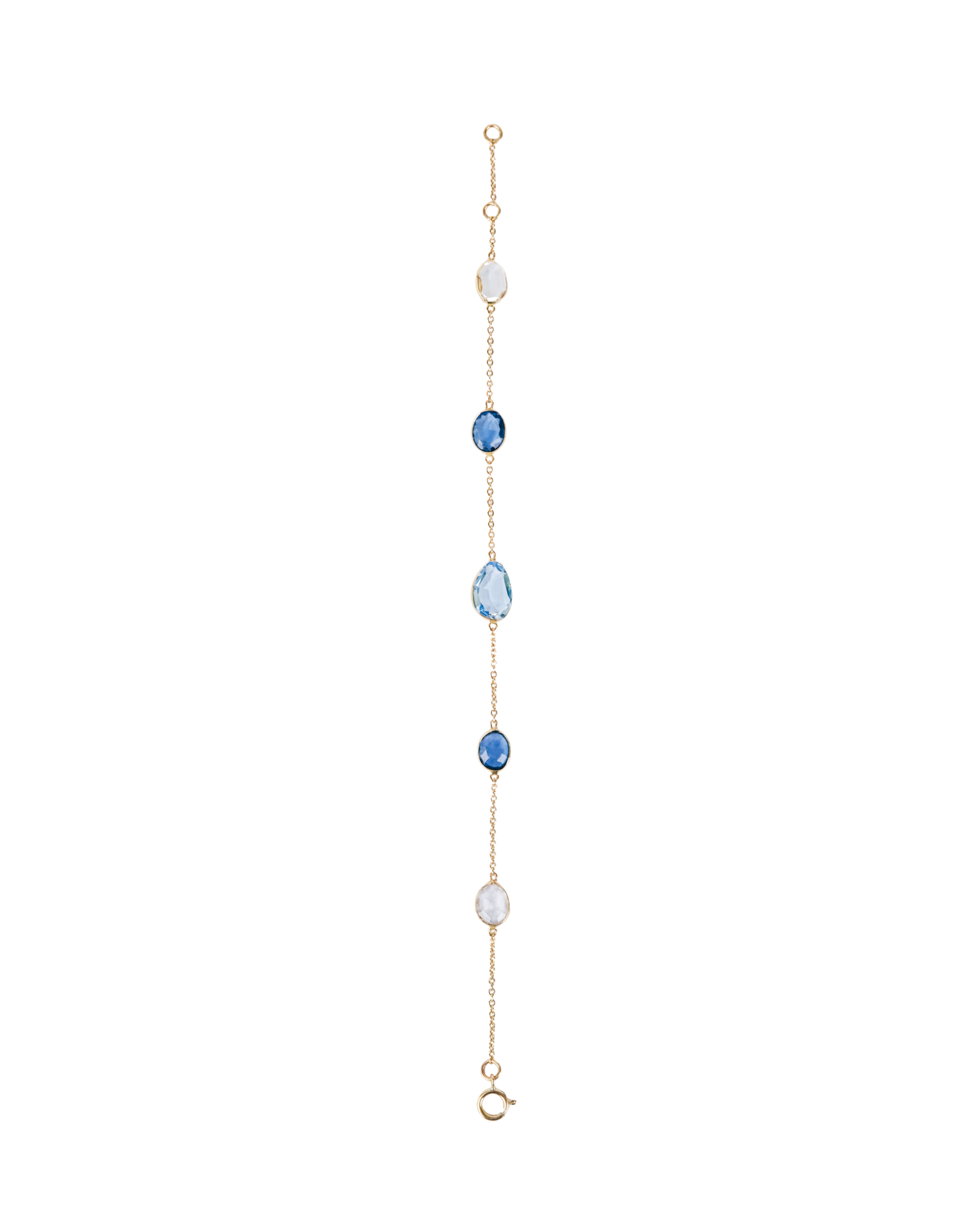 Blue & White Topaz Bracelet