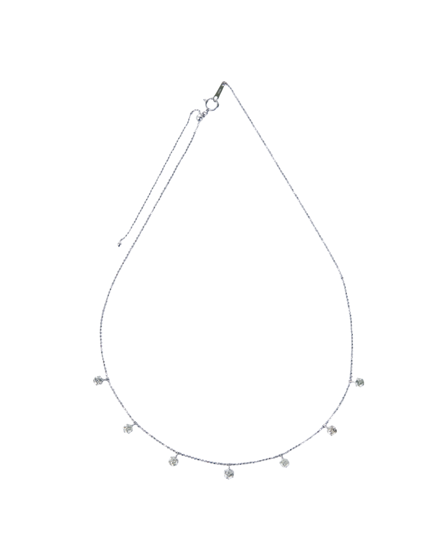 Diamond charm necklace