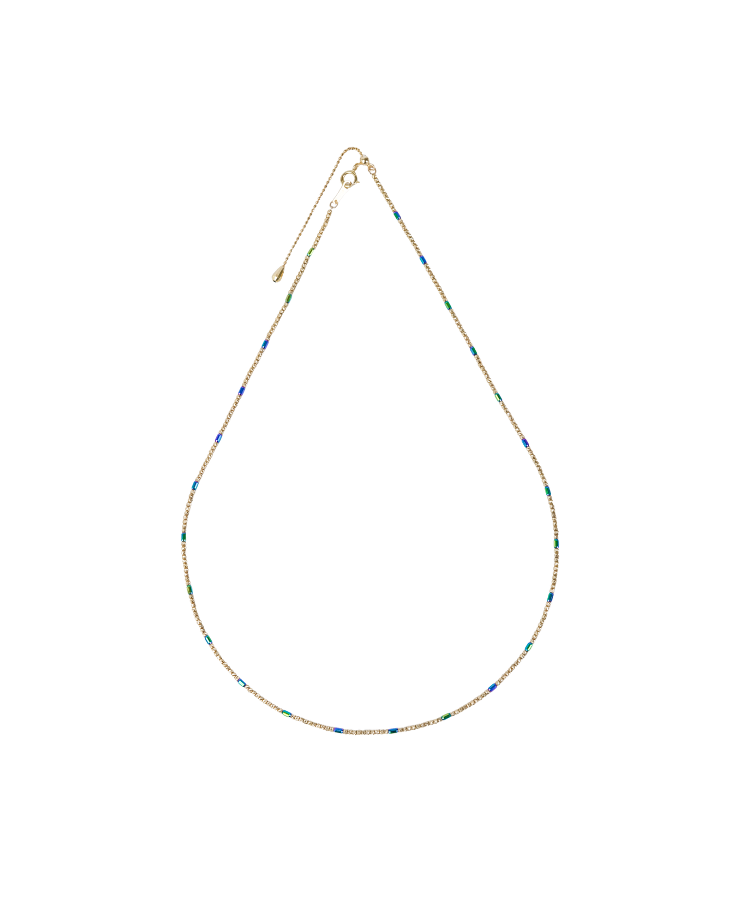 Yellow Gold Beaded Necklace