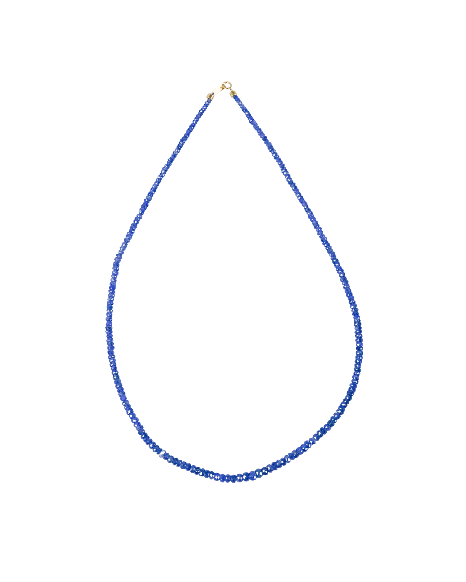 Blue Sapphire Beaded Necklace