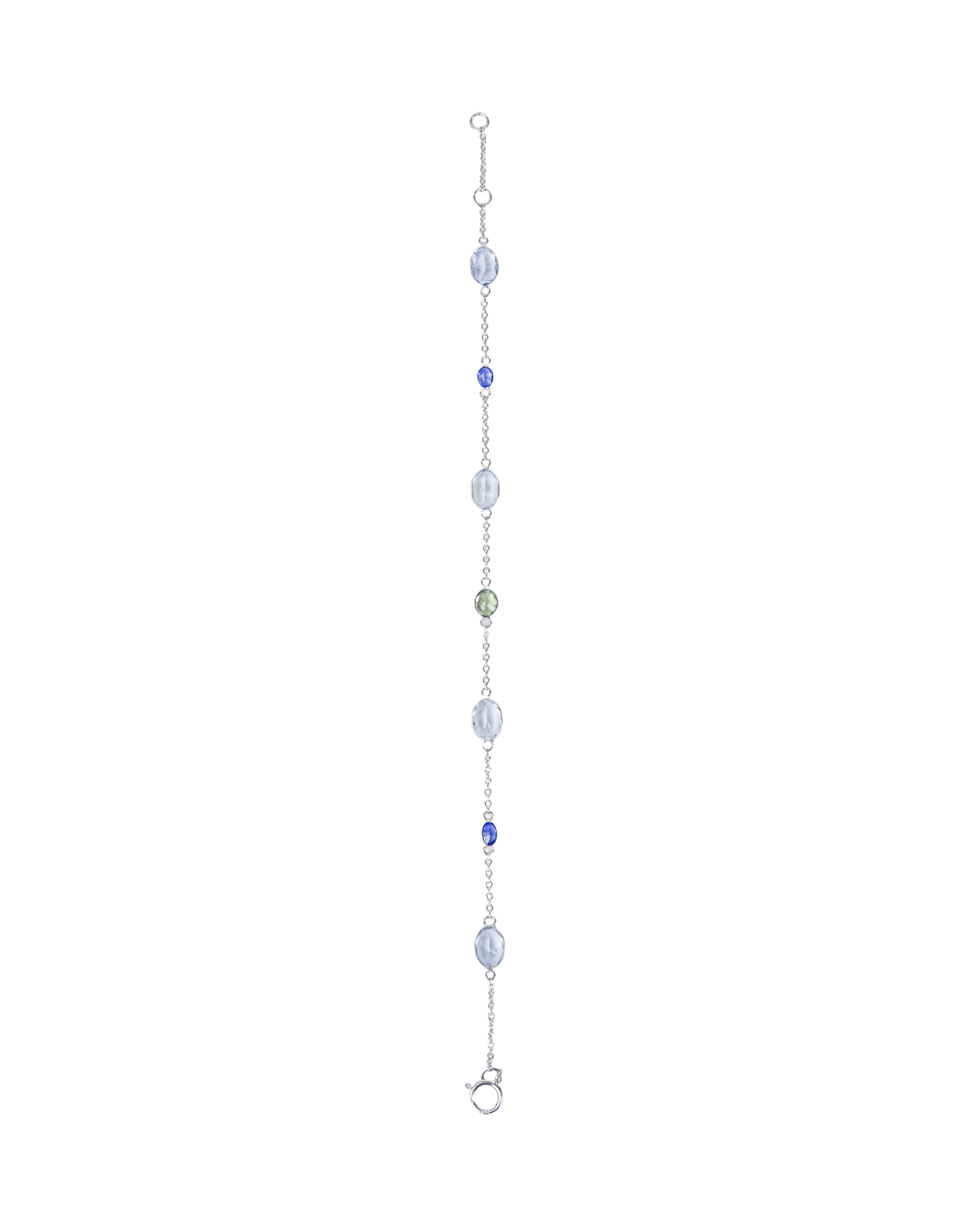 Aquamarine & Sapphire Bracelet
