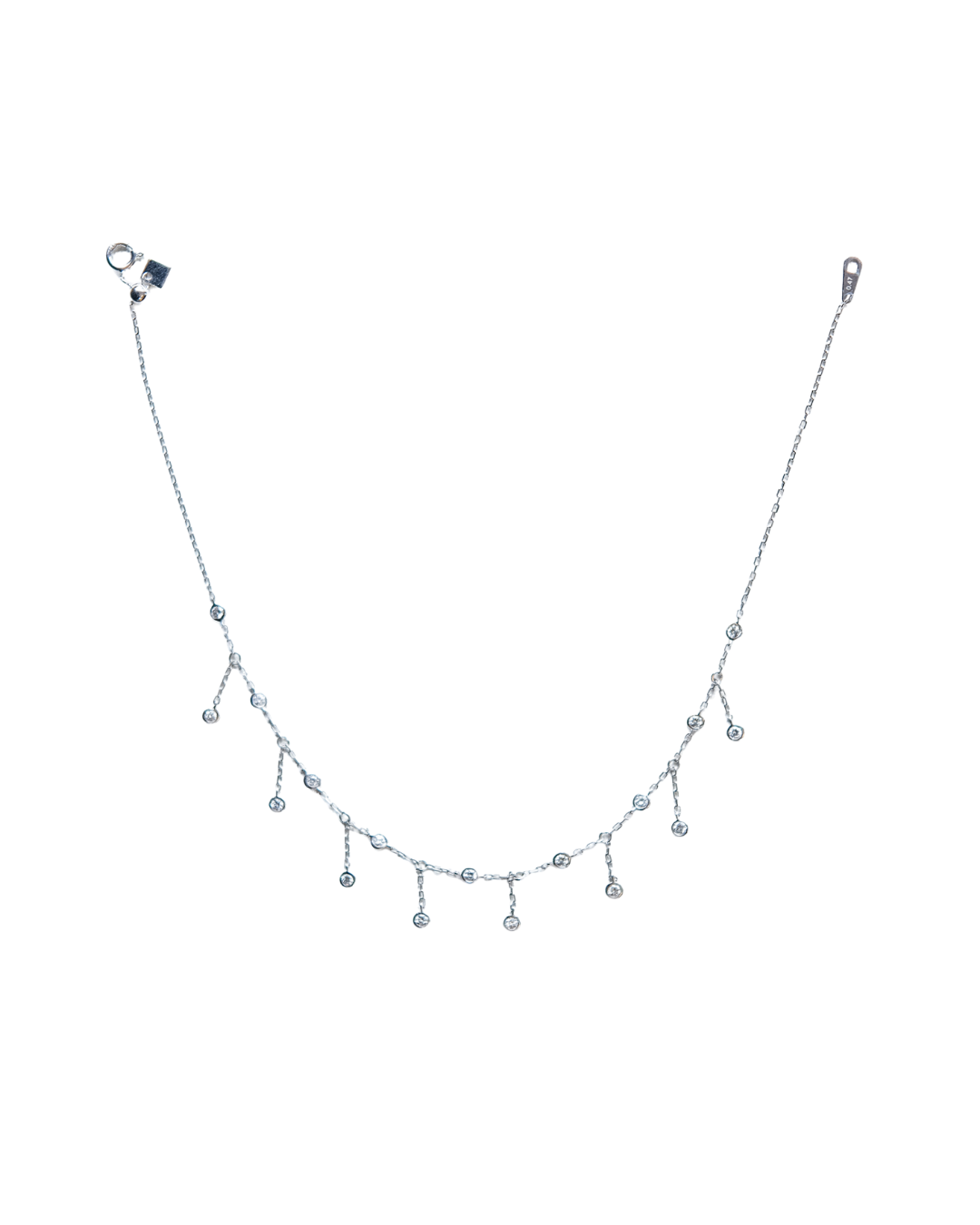 Anklet Chain in White Gold