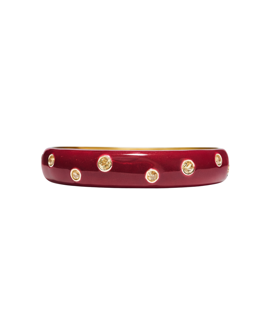Burgundy Enamel Ring
