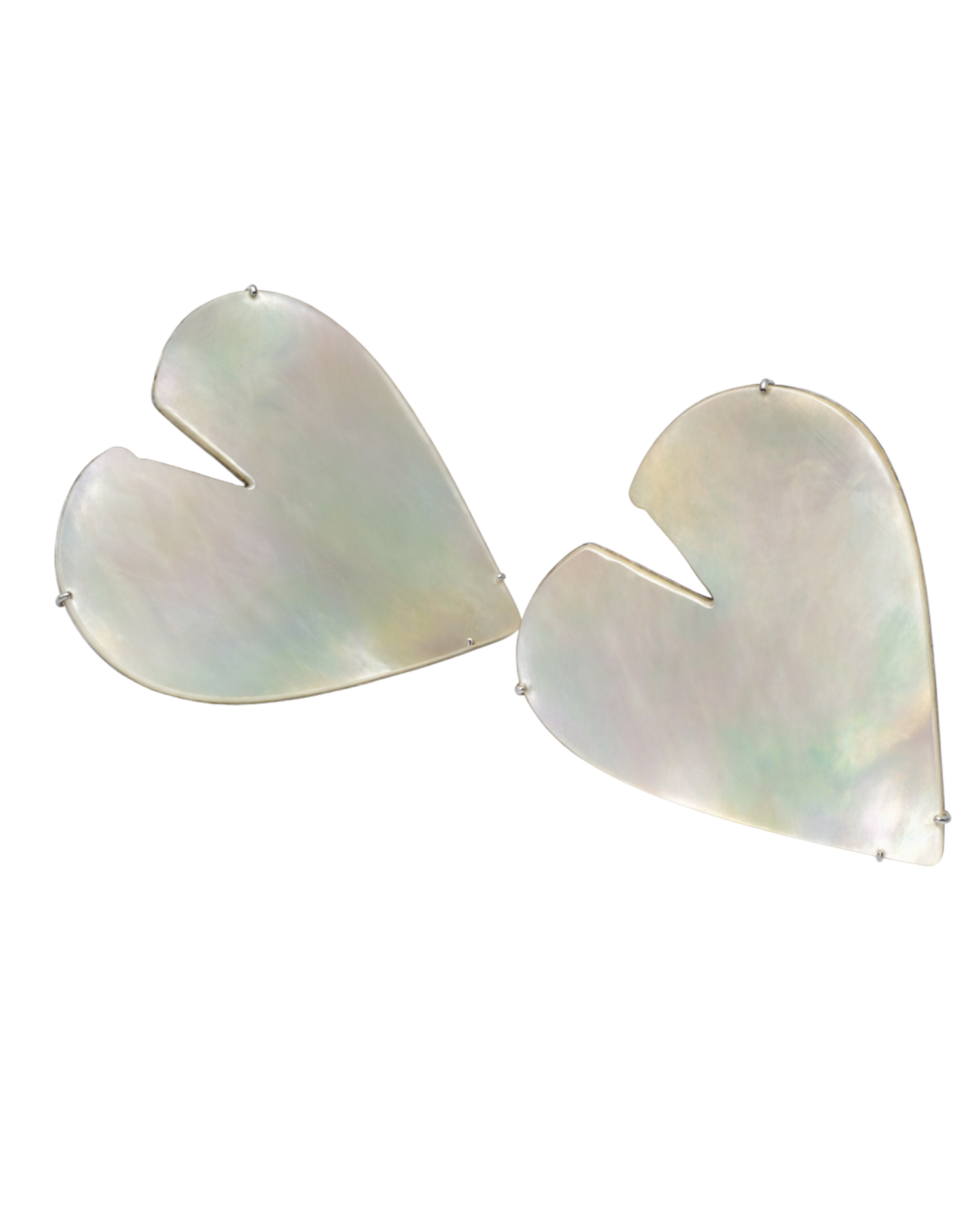 Love me not - mother of pearl earrings
