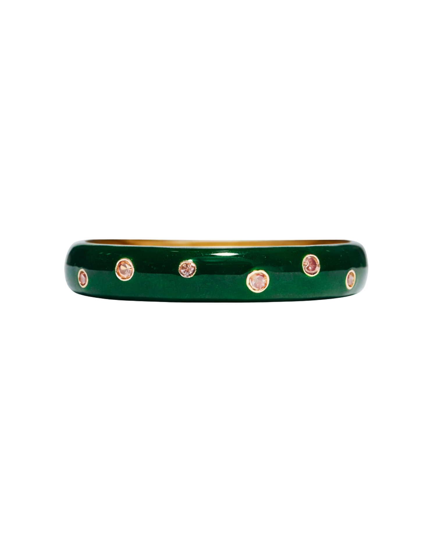 Green Enamel Ring